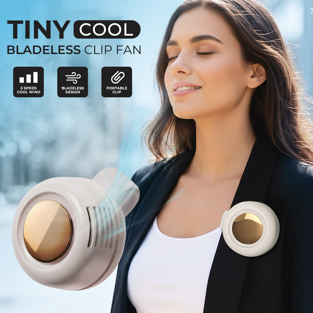  Wearable Tiny Cool Bladeless Clip Fan