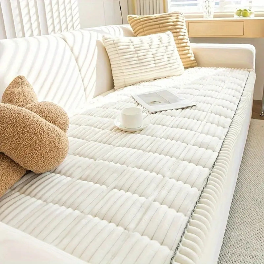 📢 Limited-time 50% off 🔥Plush Pleated Edges Sofa Cover