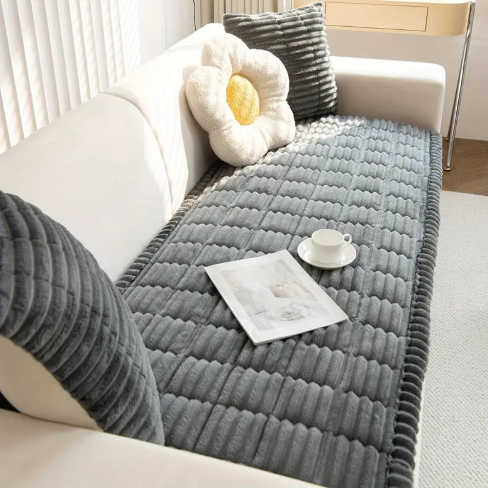📢 Limited-time 50% off 🔥Plush Pleated Edges Sofa Cover