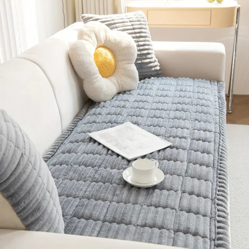 📢 Limited-time 50% off 🔥Plush Pleated Edges Sofa Cover