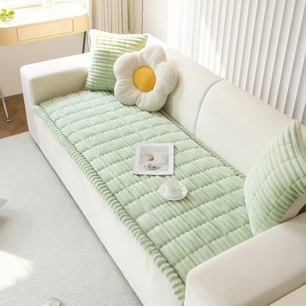 📢 Limited-time 50% off 🔥Plush Pleated Edges Sofa Cover