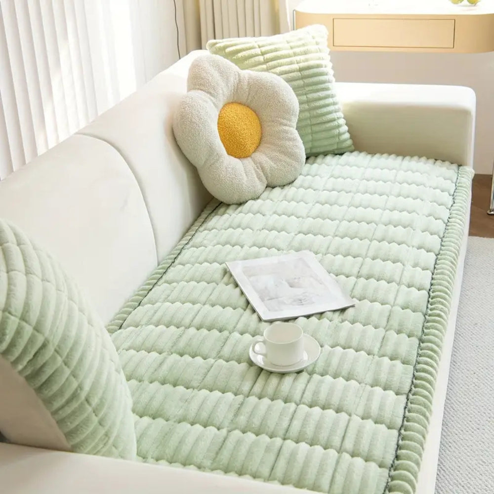 📢 Limited-time 50% off 🔥Plush Pleated Edges Sofa Cover