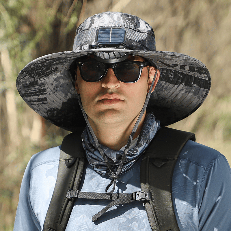 🔥Last Day 50% OFF -Ultralight Solar Fan Sun Hat – Lighter Than a Baseball!⚾