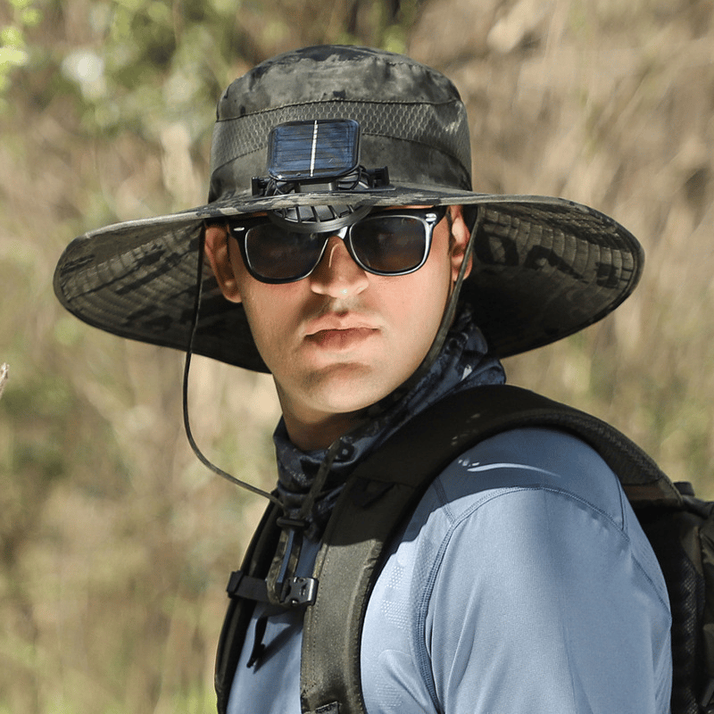🔥Last Day 50% OFF -Ultralight Solar Fan Sun Hat – Lighter Than a Baseball!⚾