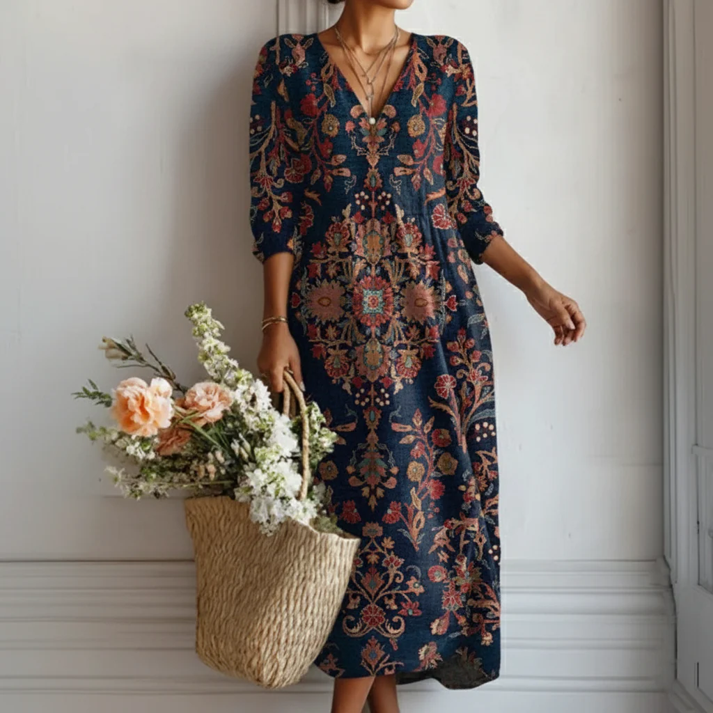  Robe Longue de Style Ethnique