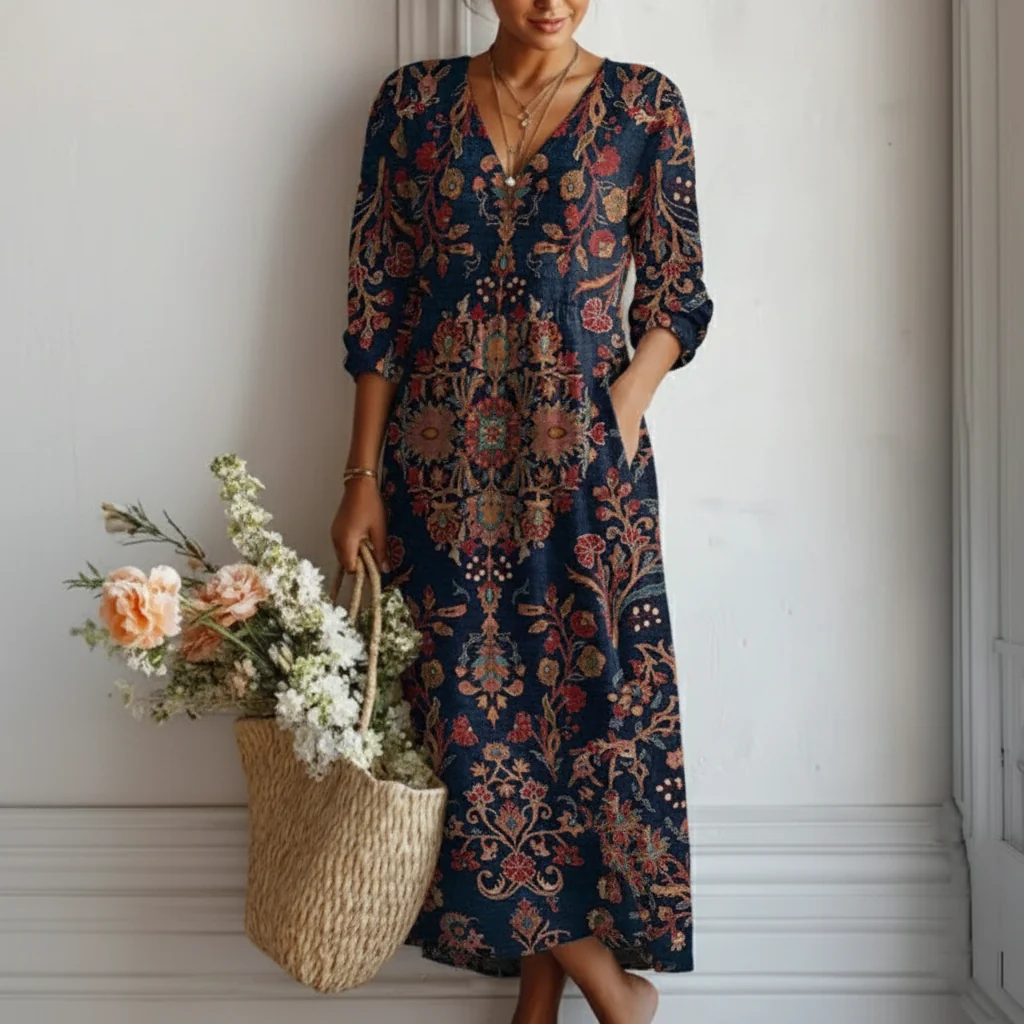 Robe Longue de Style Ethnique