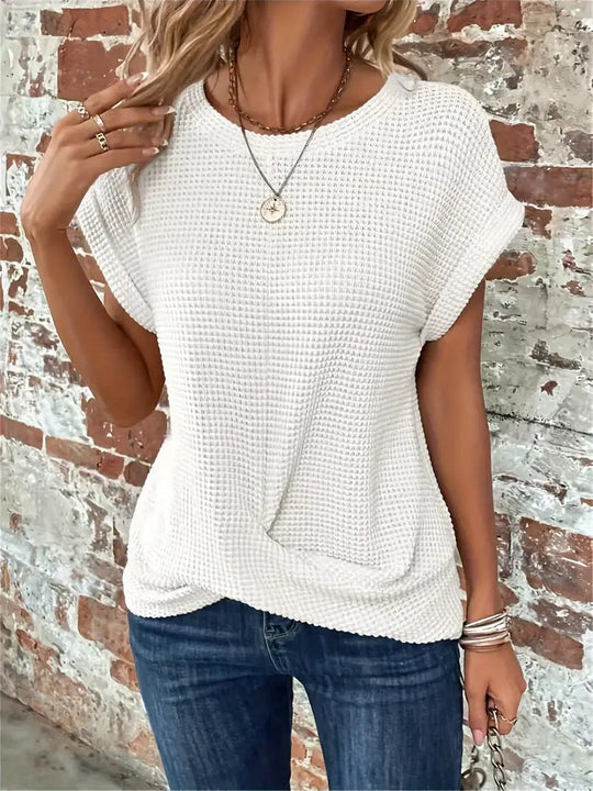 lvjiandd™ | ELEGANT BLOUSE WITH CREW NECK