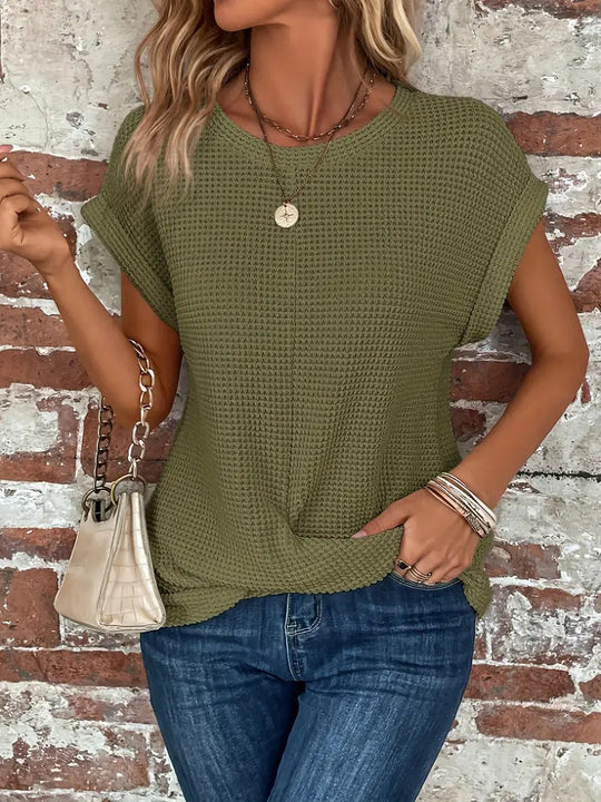 lvjiandd™ | ELEGANT BLOUSE WITH CREW NECK