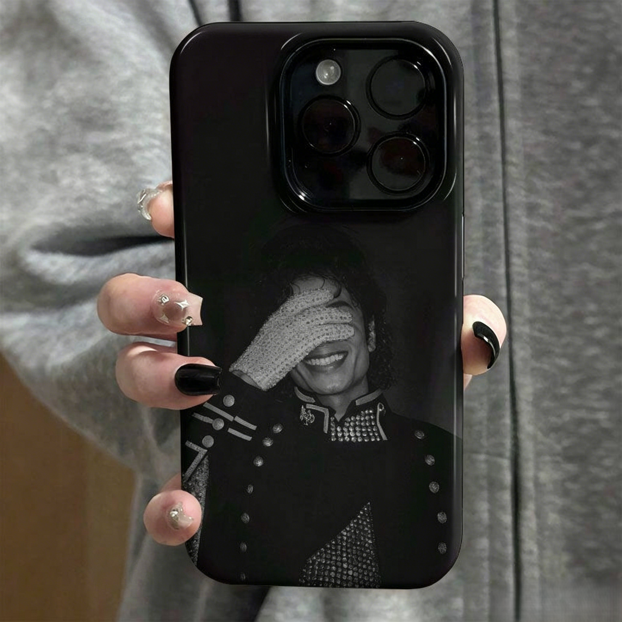 🎤 King of Pop Retro Portrait Phone Case | Michael Jackson Fan Protective Cover For iPhone