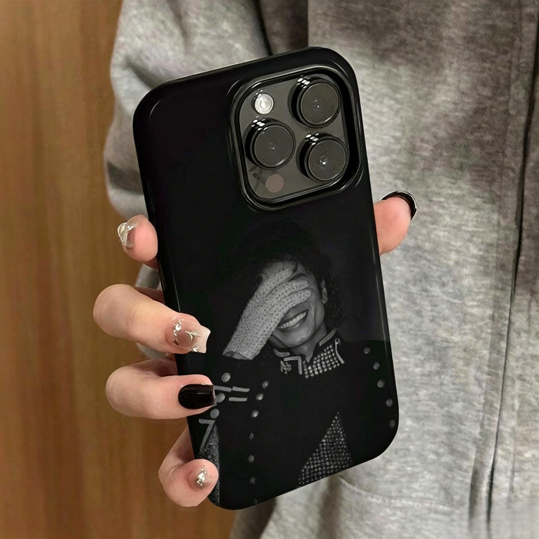 🎤 King of Pop Retro Portrait Phone Case | Michael Jackson Fan Protective Cover For iPhone