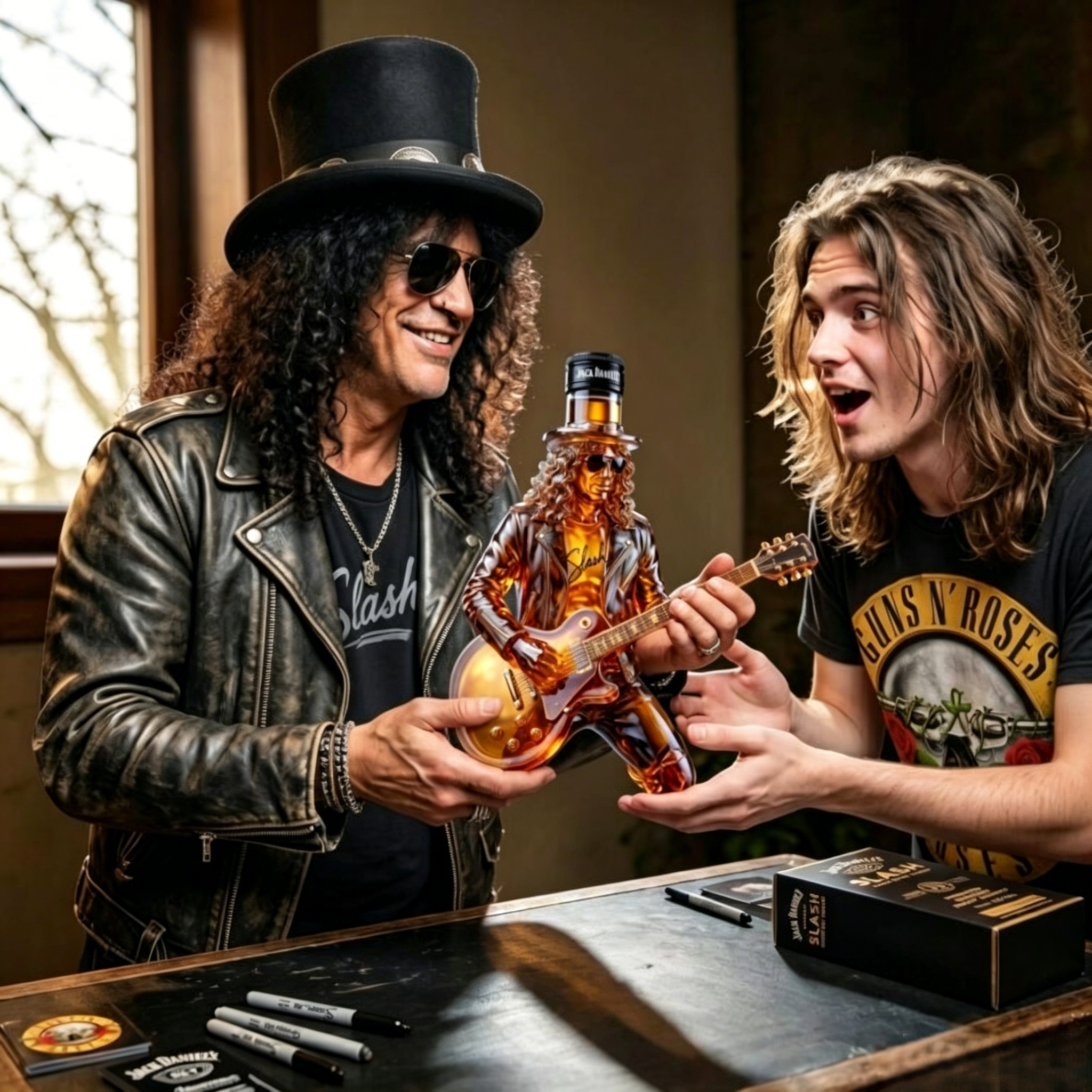 🎸 Slash x Jack Daniel’s Limited-Edition Whiskey Decanter | Guns N’ Roses Rockstar Liquor Bottle