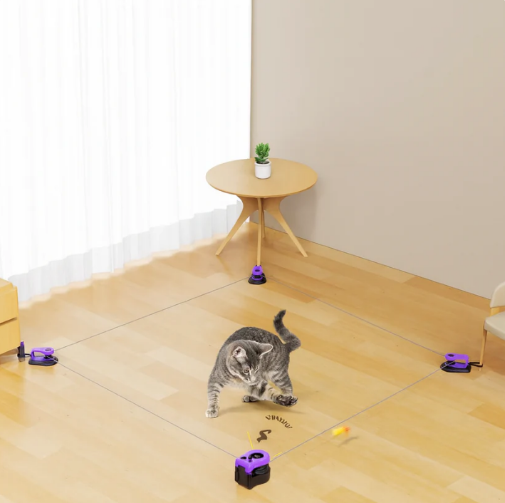 🐱 Cat Interactive Toy with Realistic Wing Motion | Adjustable Speed & Prey-Proof 💪