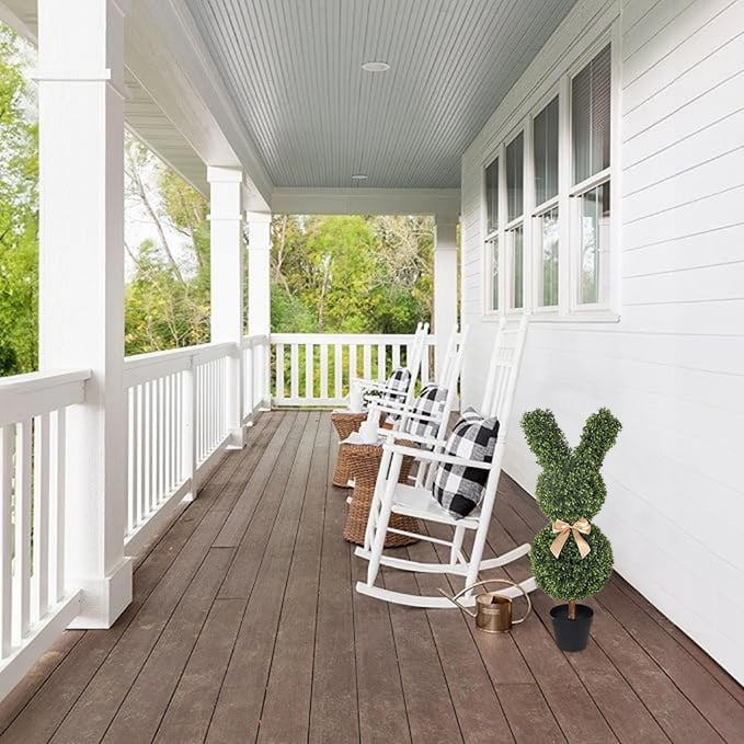 🐰Easter Pre-sale🐰Outdoor Artificial Turf Bunny-Shaped Topiary Tree