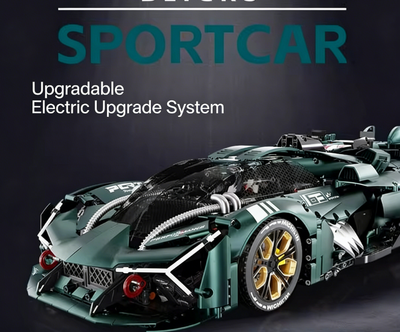 1:8 Scale Super Sport Car Building Set 🏎️