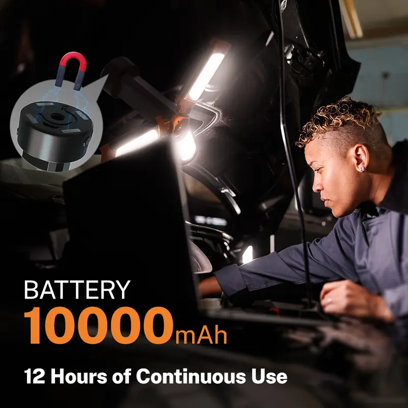 🔦 2200 Lumen Camping Light – 10000mAh Power Bank & Tripod Included 🔋🏕️