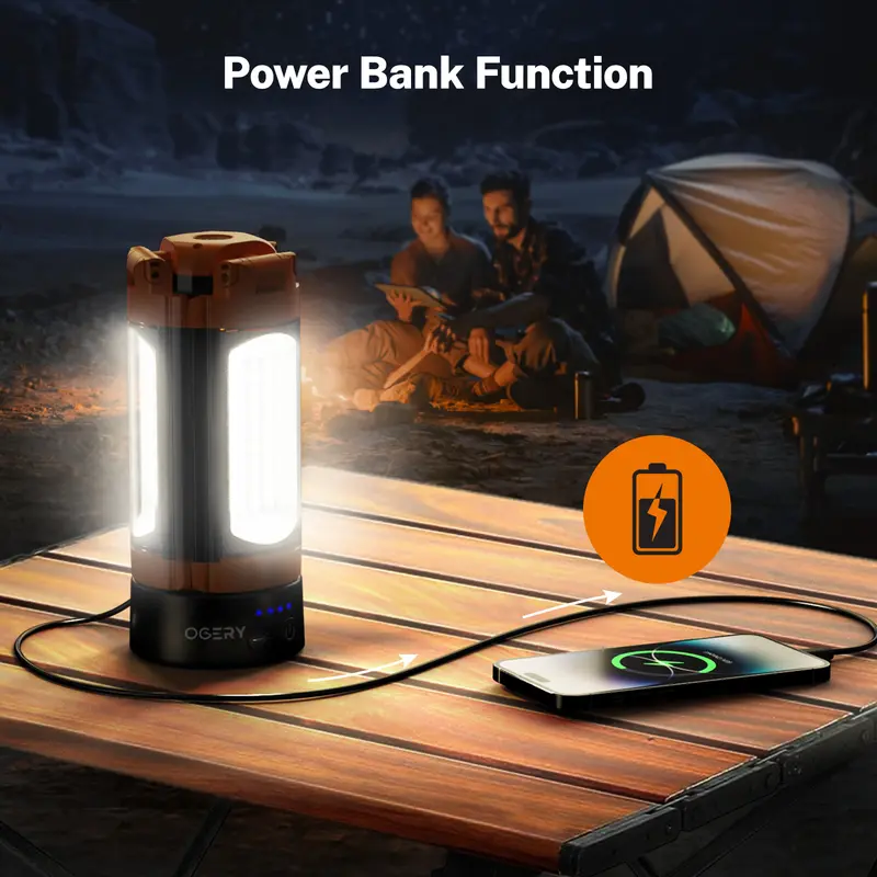 🔦 2200 Lumen Camping Light – 10000mAh Power Bank & Tripod Included 🔋🏕️