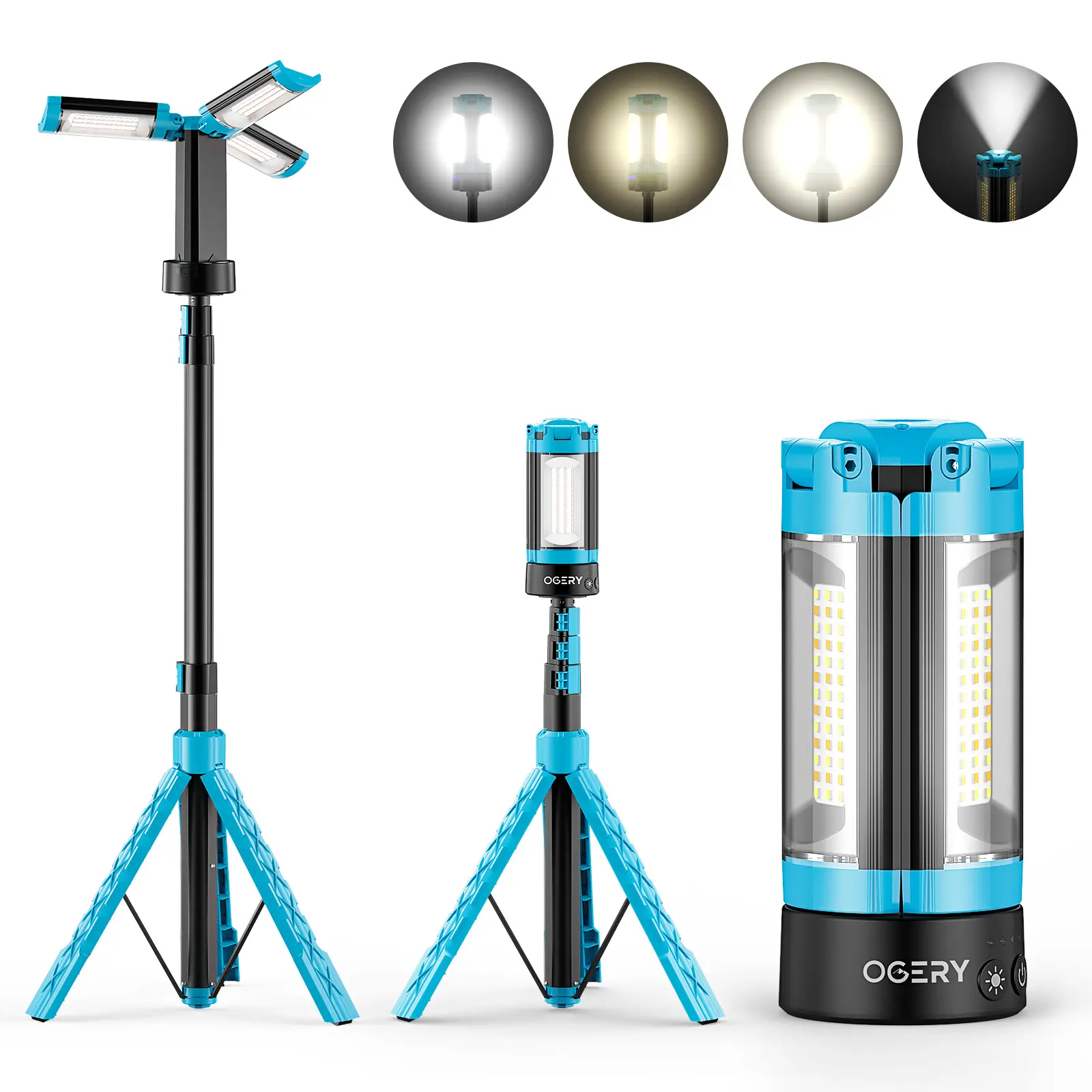 🔦 2200 Lumen Camping Light – 10000mAh Power Bank & Tripod Included 🔋🏕️