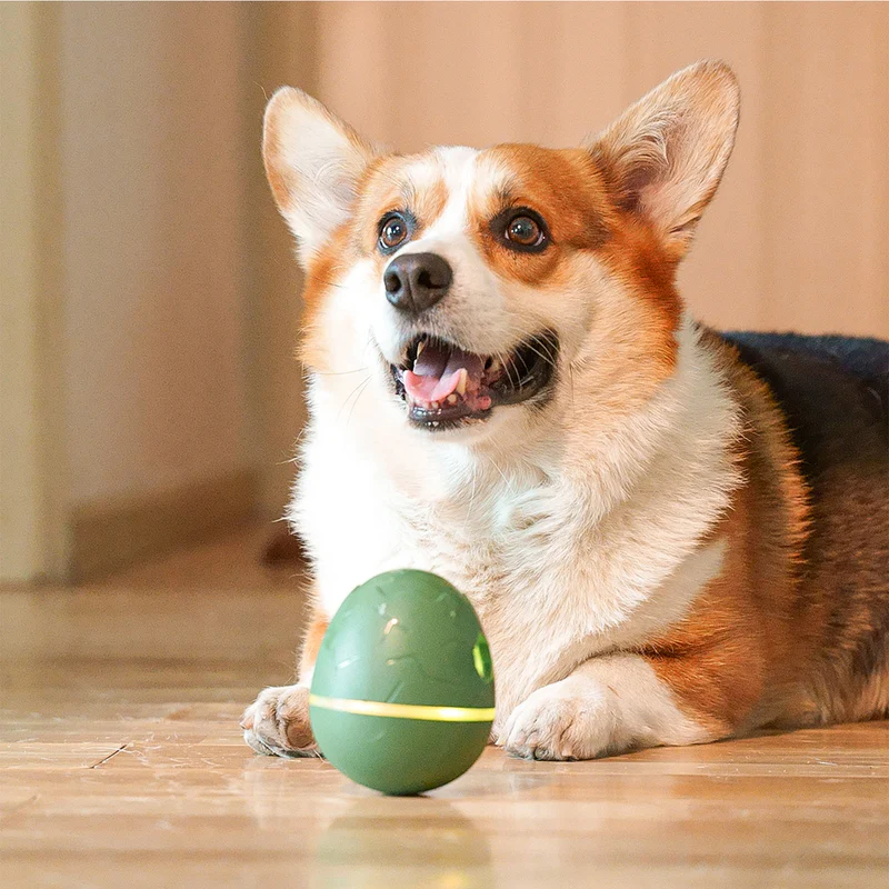 🐶 Smart Interactive Dog Toy – Wobbles, Spins & Dispenses Treats 🎾✨