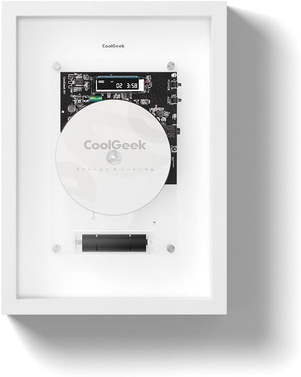 🖼️ Transparent CD Player for Wall or Desk – Wireless & 8H Rechargeable 🔗🎶