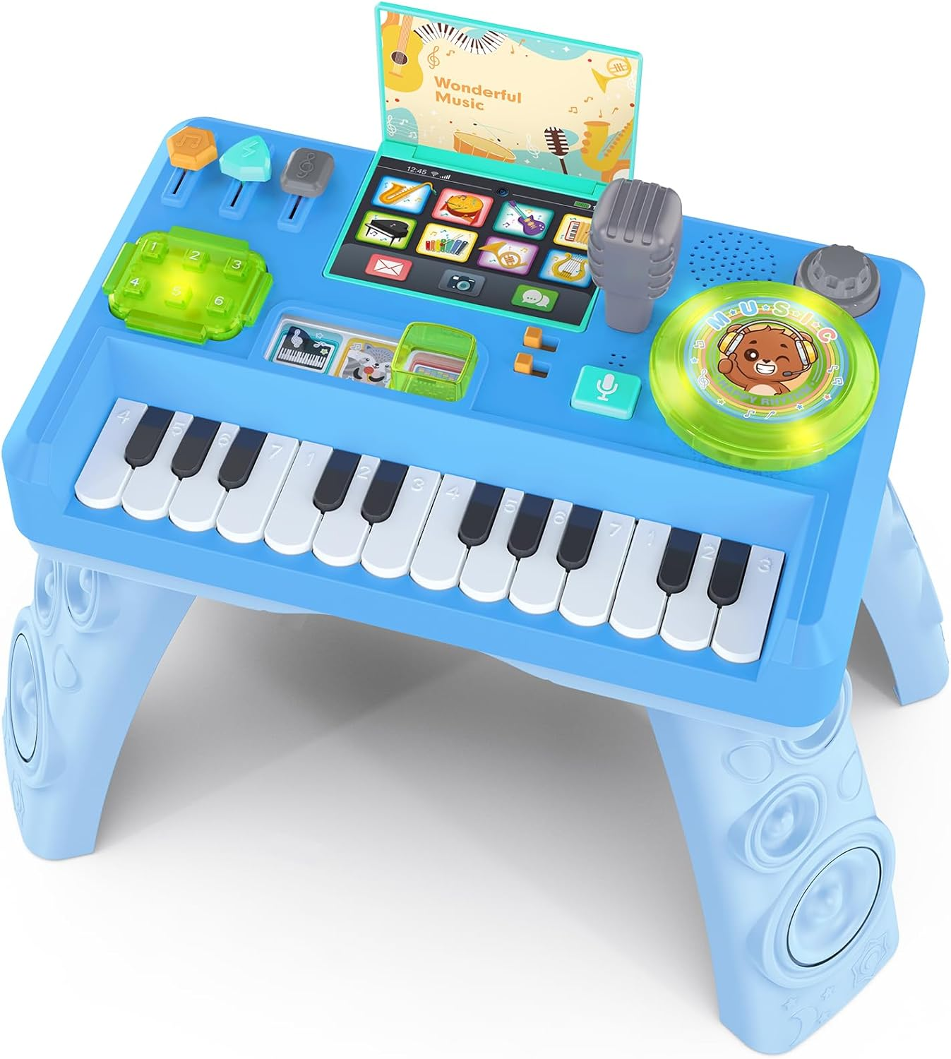🎧 Interactive Baby DJ Table – 24 Piano Keys, Lights & Detachable Legs 🎵✨
