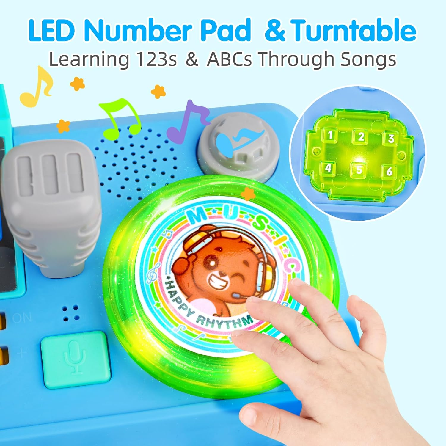 🎧 Interactive Baby DJ Table – 24 Piano Keys, Lights & Detachable Legs 🎵✨