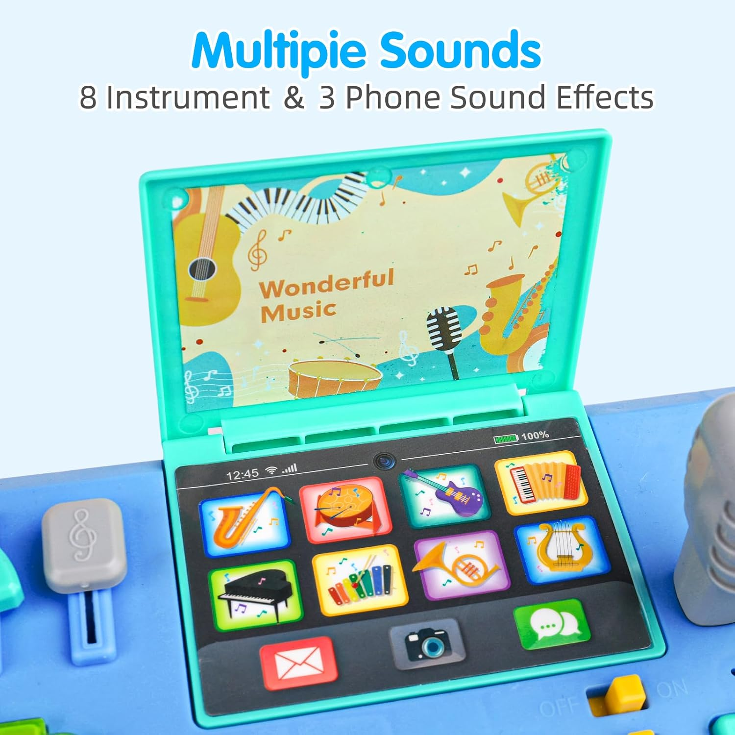 🎧 Interactive Baby DJ Table – 24 Piano Keys, Lights & Detachable Legs 🎵✨