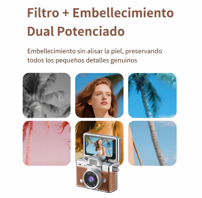 📸 Retro Mini Camera – Full HD 1080p Flip Design | Vintage Style 🎞️✨