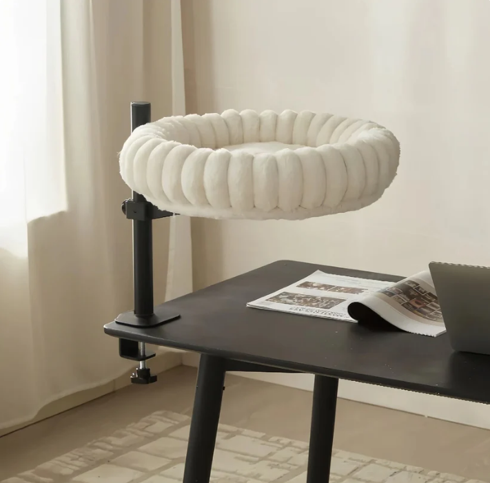 🐾 Cat Desk Hammock – Clips to Any Desk, Holds Large Cats Up to 44lbs 🪑😴