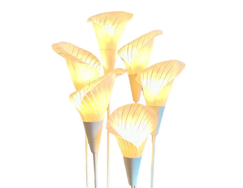 Vintage Calla Lily Table Lamp 🌸🕯️ Mid Century 3-Way Light