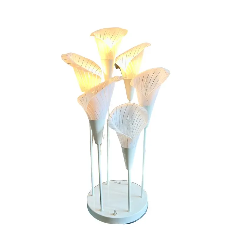 Vintage Calla Lily Table Lamp 🌸🕯️ Mid Century 3-Way Light