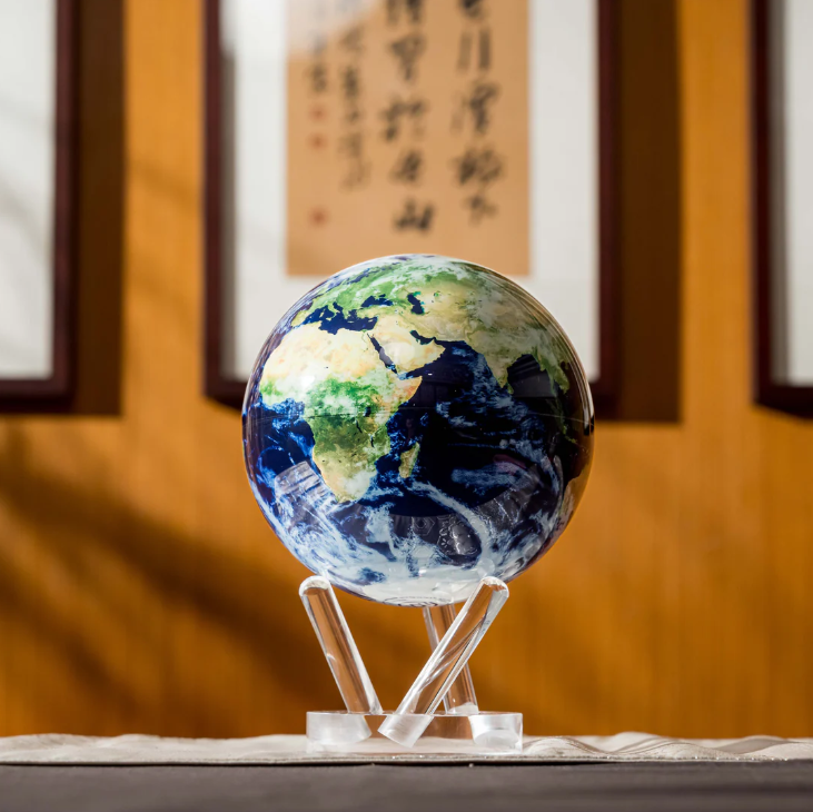 ✨ Light-Powered Self-Rotating Globe 🌍 | Unique Desk Decor
