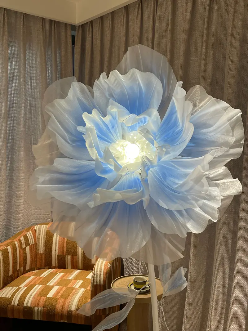 🌸Silk Satin Floor Floral Fabric Art | Elegant Home Decor & Christmas Gift