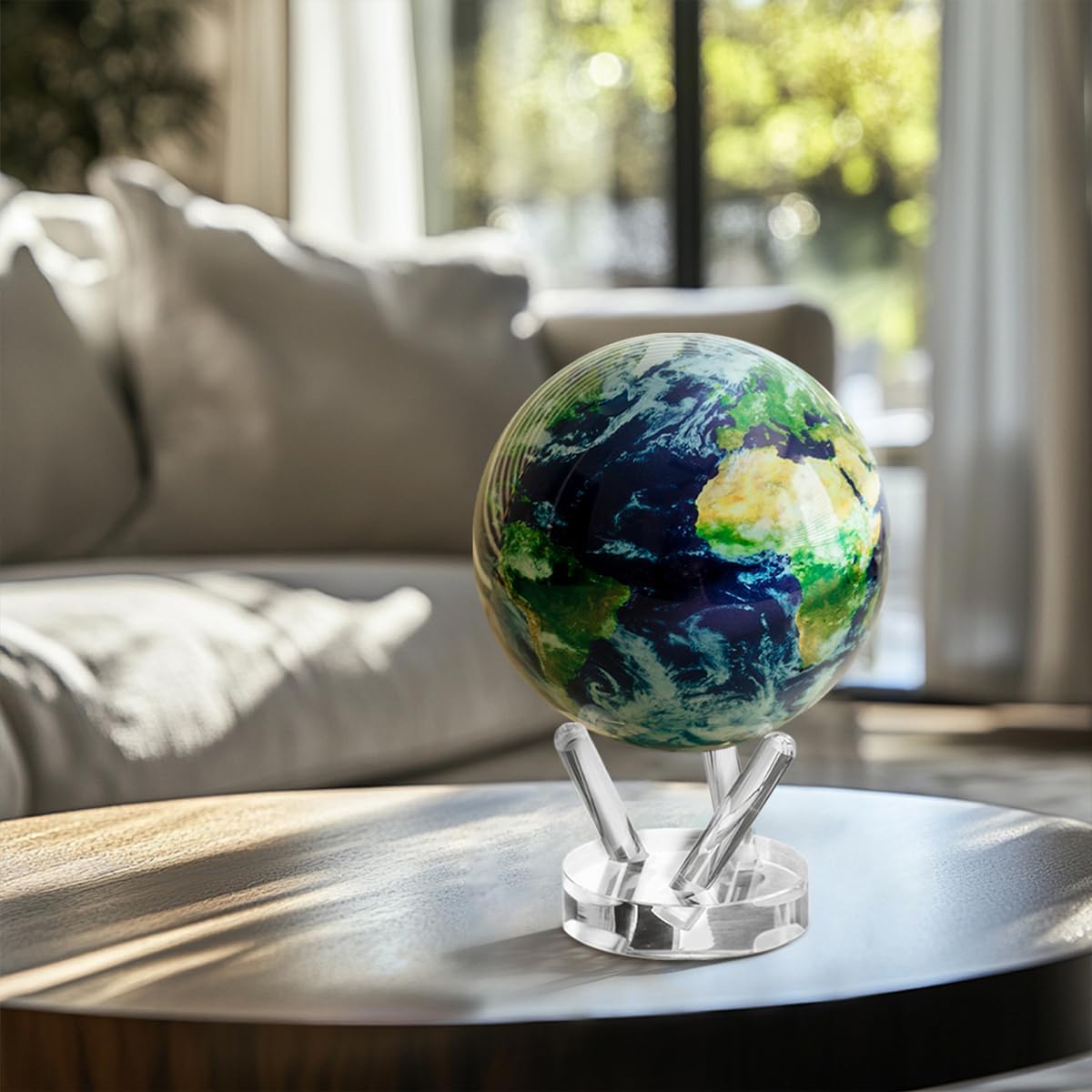 ✨ Light-Powered Self-Rotating Globe 🌍 | Unique Desk Decor