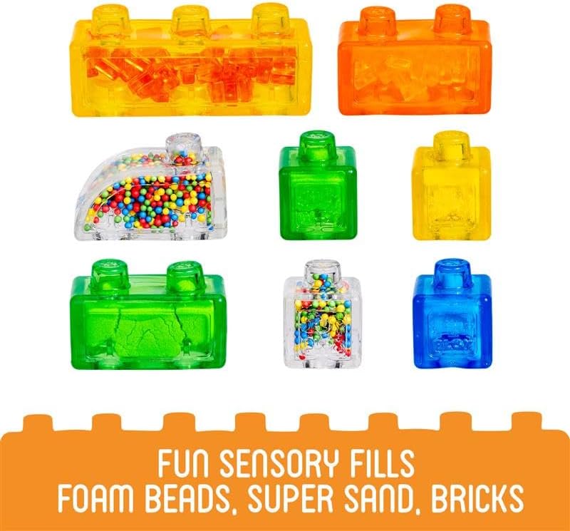 🧩 75-Piece Soft Sensory Building Blocks for Toddlers 2+ | Squishy & Safe Play Set ✨