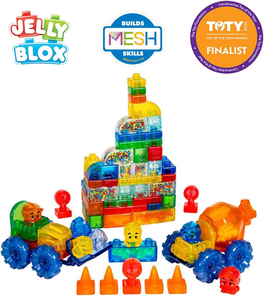 🧩 75-Piece Soft Sensory Building Blocks for Toddlers 2+ | Squishy & Safe Play Set ✨