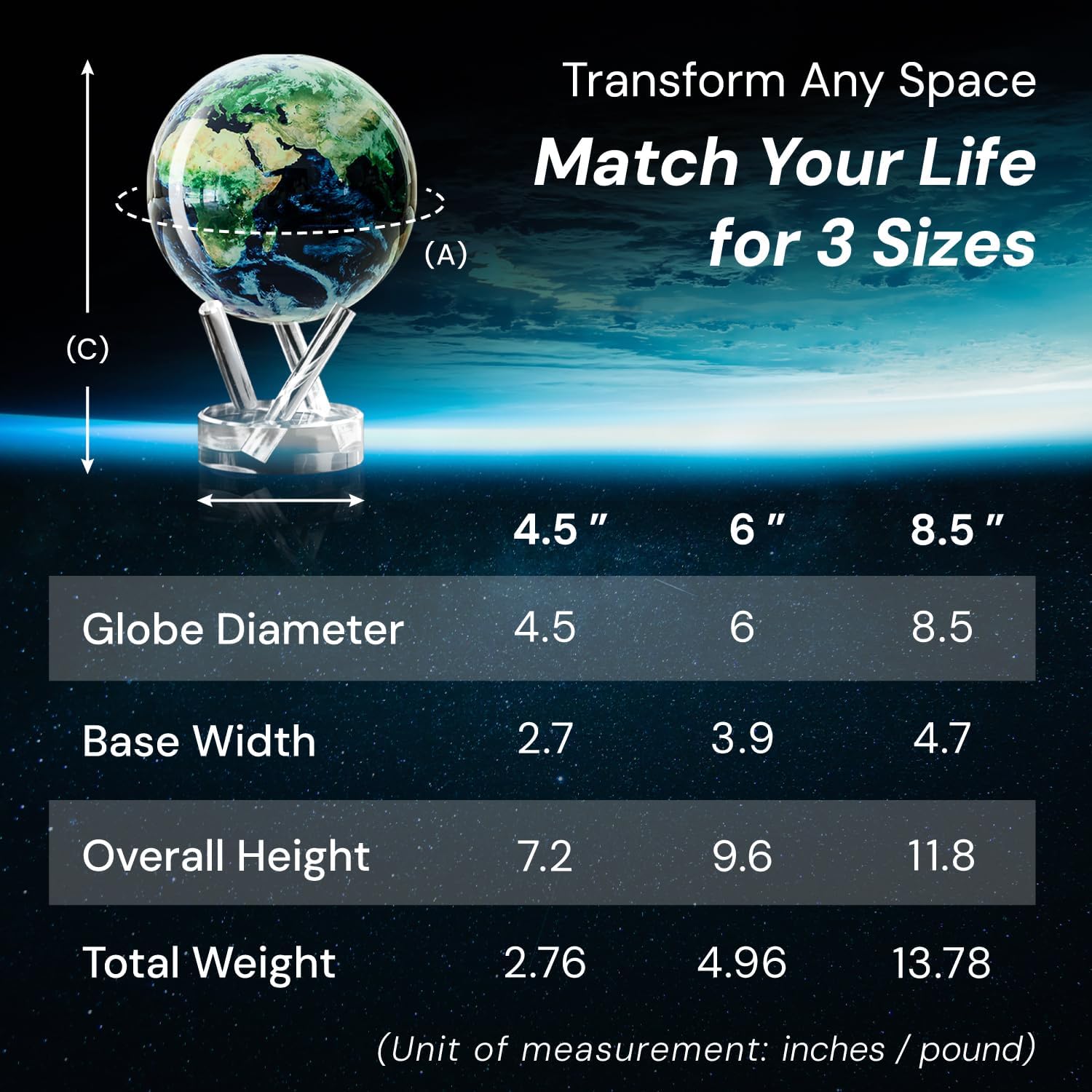 ✨ Light-Powered Self-Rotating Globe 🌍 | Unique Desk Decor