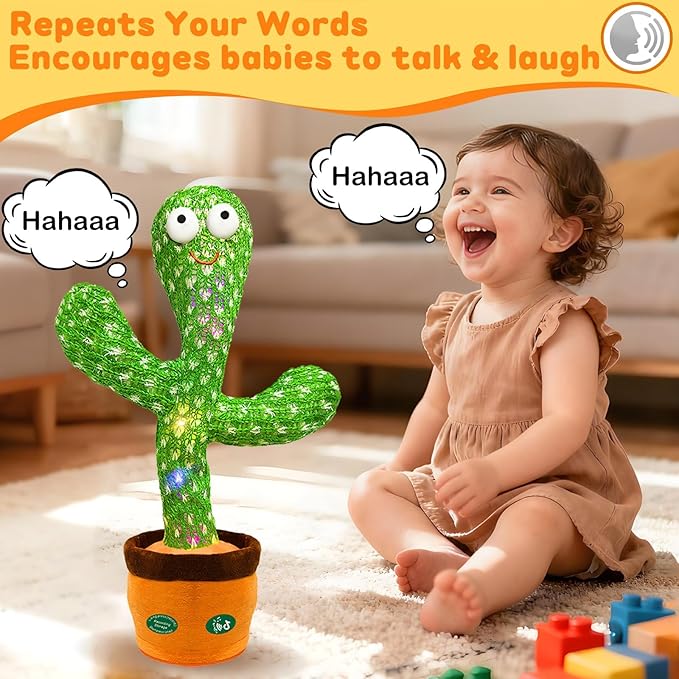 🌵 Interactive Dancing Talking Cactus Toy
