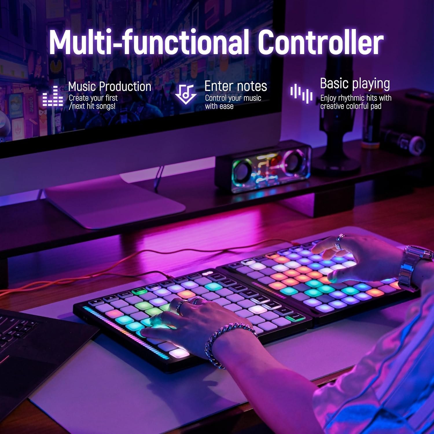 64 Pad MIDI Controller 🎹 | Beginner-Friendly Beat Maker for Music Production