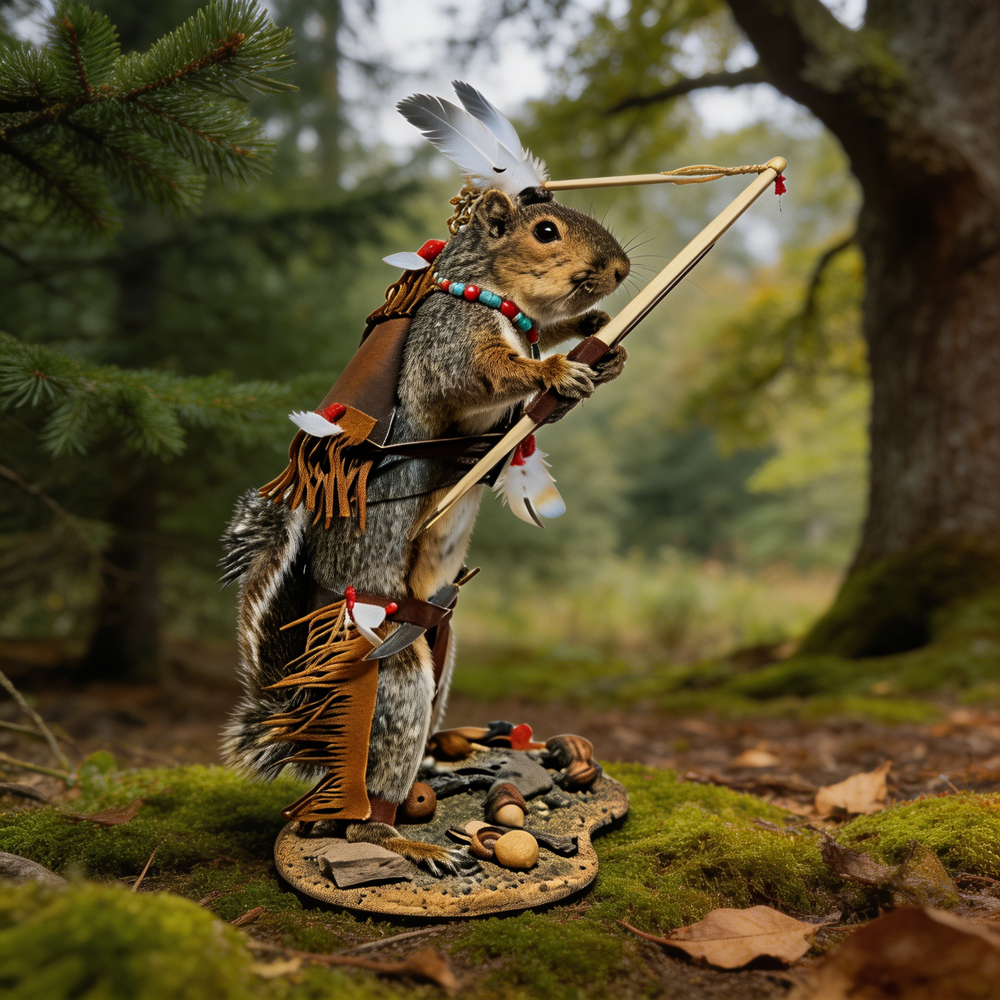 Cute Squirrel Archery Bow with Breastplate 🐿️🏹