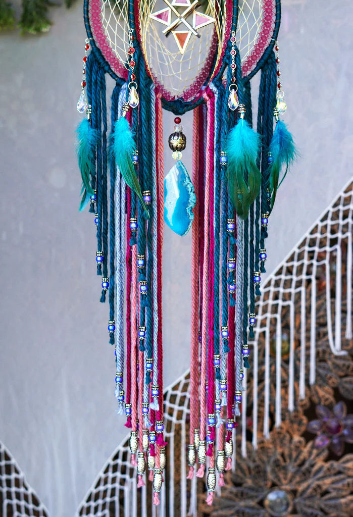 ✨ Agate Crystal Cosmic Water Rose Merkaba Orb 🌸