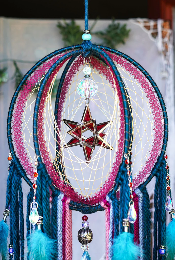 ✨ Agate Crystal Cosmic Water Rose Merkaba Orb 🌸