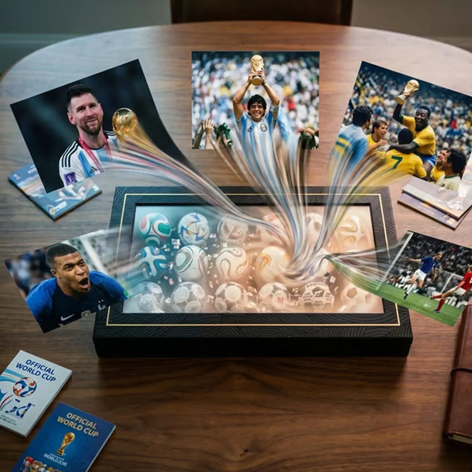 ⚽ World Cup Historical Mini Soccer Ball Complete Collection Box | 1970-2026 Tournament Mini Football Collectible Set