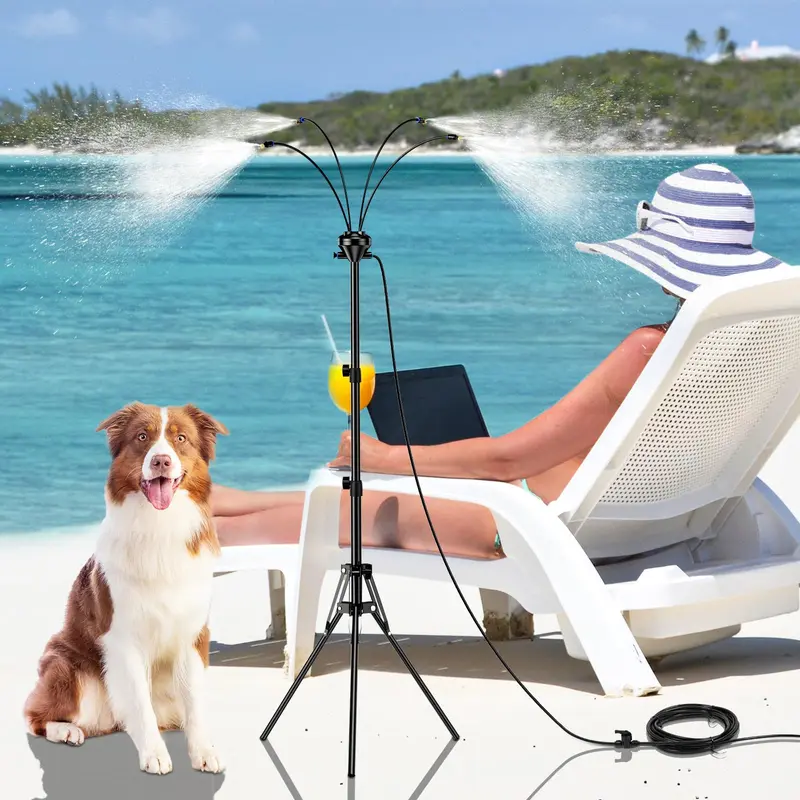 🌬️ Outdoor Standing Misting System | Cool Your Patio & Yard Fast