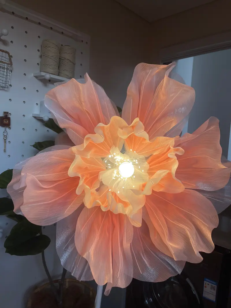 🌸Silk Satin Floor Floral Fabric Art | Elegant Home Decor & Christmas Gift