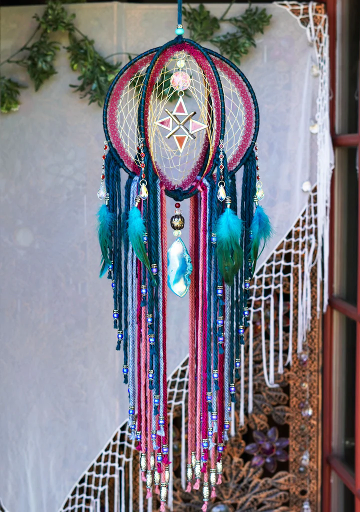 ✨ Agate Crystal Cosmic Water Rose Merkaba Orb 🌸