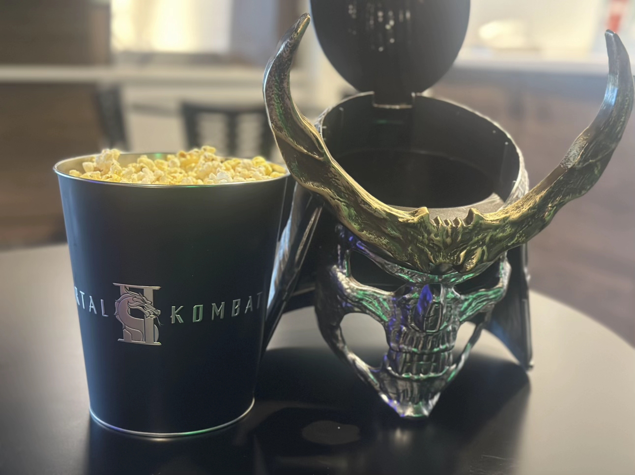 🗡️ Mortal Kombat Skeleton Samurai Collectible Container | Multi-Use Popcorn Bucket