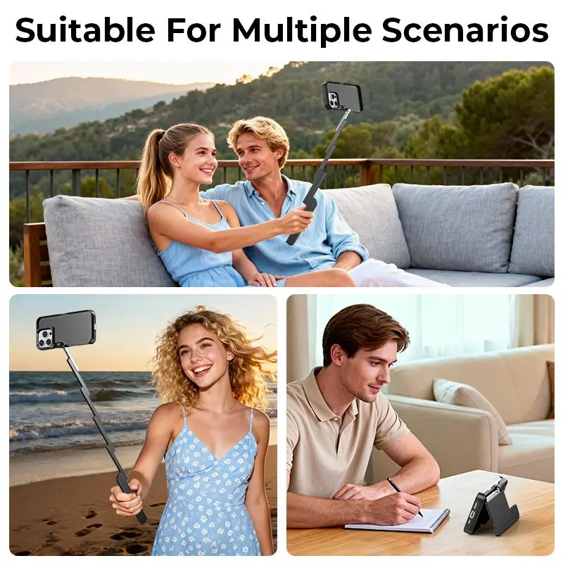 📱📸 3-in-1 Foldable Concert Phone Case with Selfie Stick