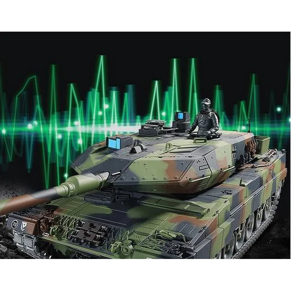 🔥 German Leopard 2A6 RC Tank – Realistic Recoil, BB Shot & IR Combat Ready 🎯