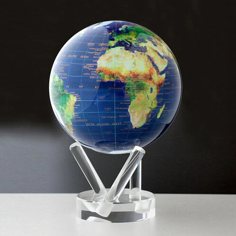 ✨ Light-Powered Self-Rotating Globe 🌍 | Unique Desk Decor