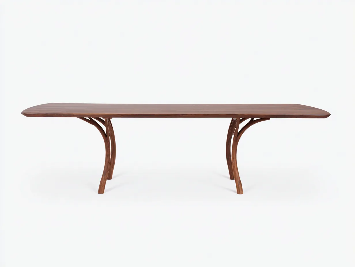 Table de jardin ronde en bois massif 120x120x75 cm – marron – design naturel pour extérieur-Loftgetbase